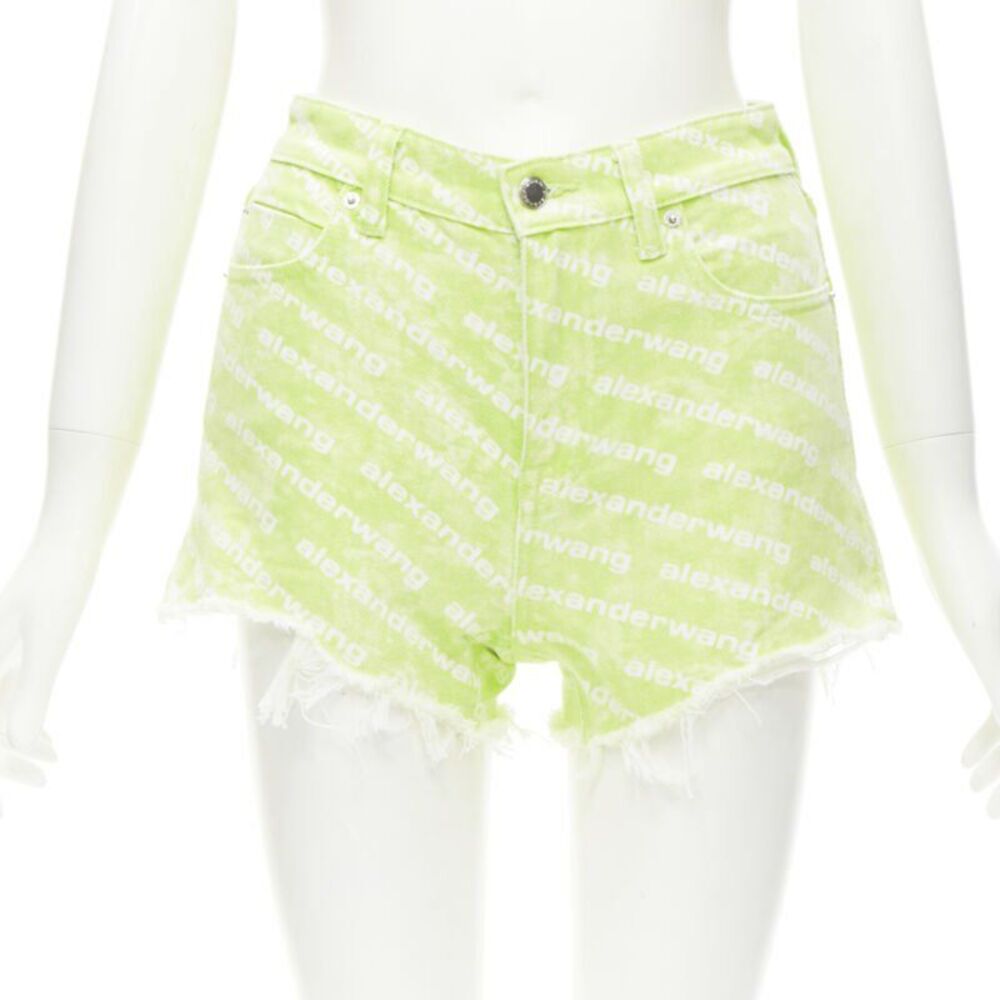 Alexander Wang Bite High Rise Denim Shorts